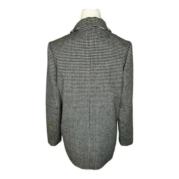 NEW Vero Moda Women's XS Harper LS Loose Houndstooth Blazer Black/White Long NWT - Picture 4 of 9